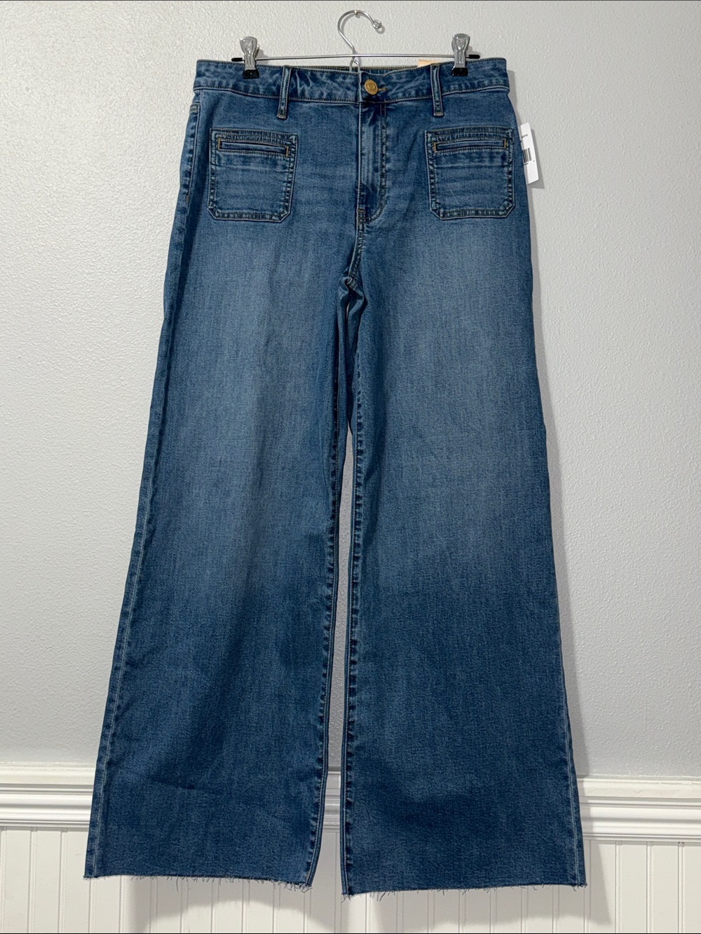 Kut from the Kloth Meg High Rise Wide-Leg Jeans in Sunny Sz 8 NWT - Picture 3 of 10